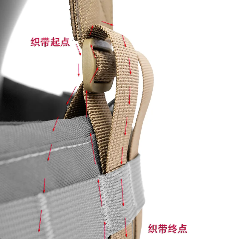 Y-type Suspenders Waist Seal Strap Braces Tactical Molle Shoulder Strap Heavy Duty Waist Belt Function Harness TC0202