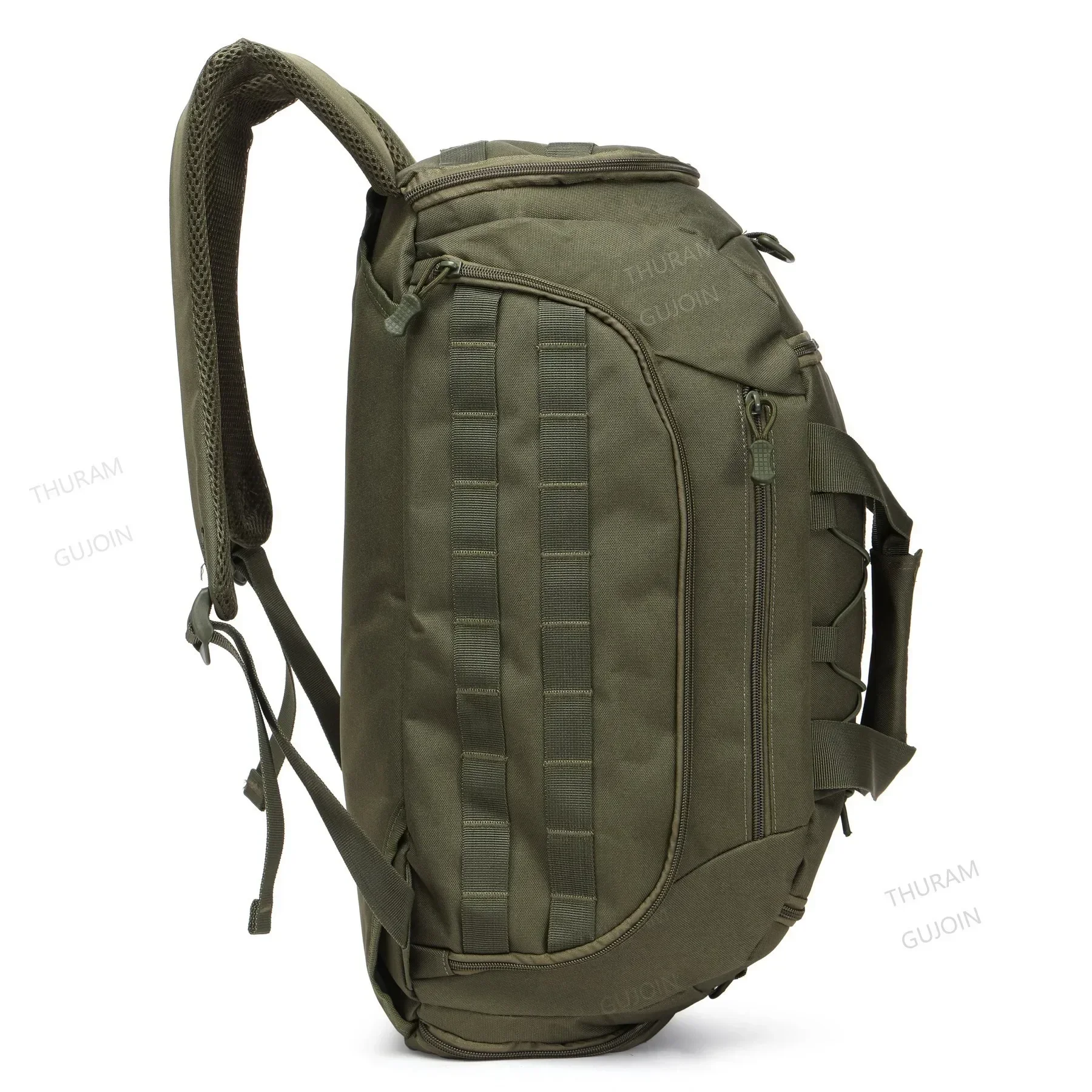 3-in-1 Tactical Gym Backpack with Shoe Compartment Convertible Duffel Sling Bag for Men Women Weekender Overnight Travel Bag