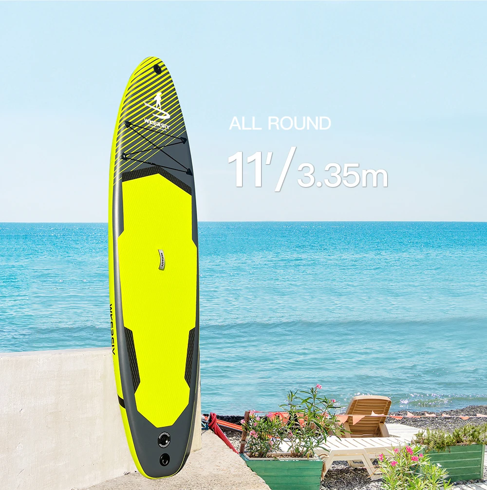 11'/335cm Inflatable Paddle Board Stand Up Paddleboard SUP for 2 Persons 32' Width 4 Colors with ISUP Accessories