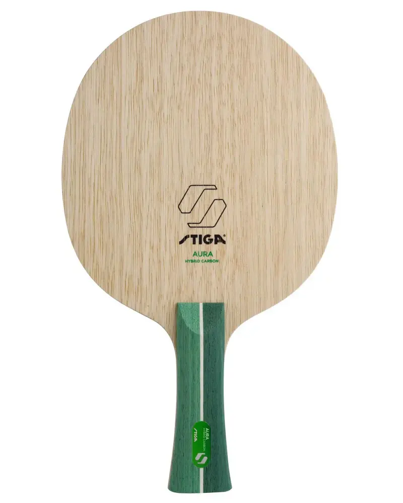 STIGA AURA Hybrid Carbon Table Tennis Blade - CCF Technology Pro Ping Pong Racket Base Plate for Speed & Control