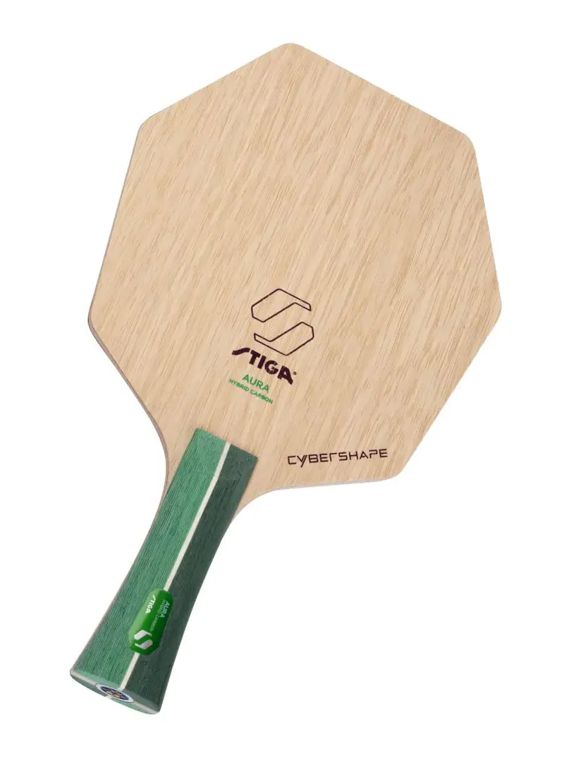 STIGA AURA Hybrid Carbon Table Tennis Blade - CCF Technology Pro Ping Pong Racket Base Plate for Speed & Control
