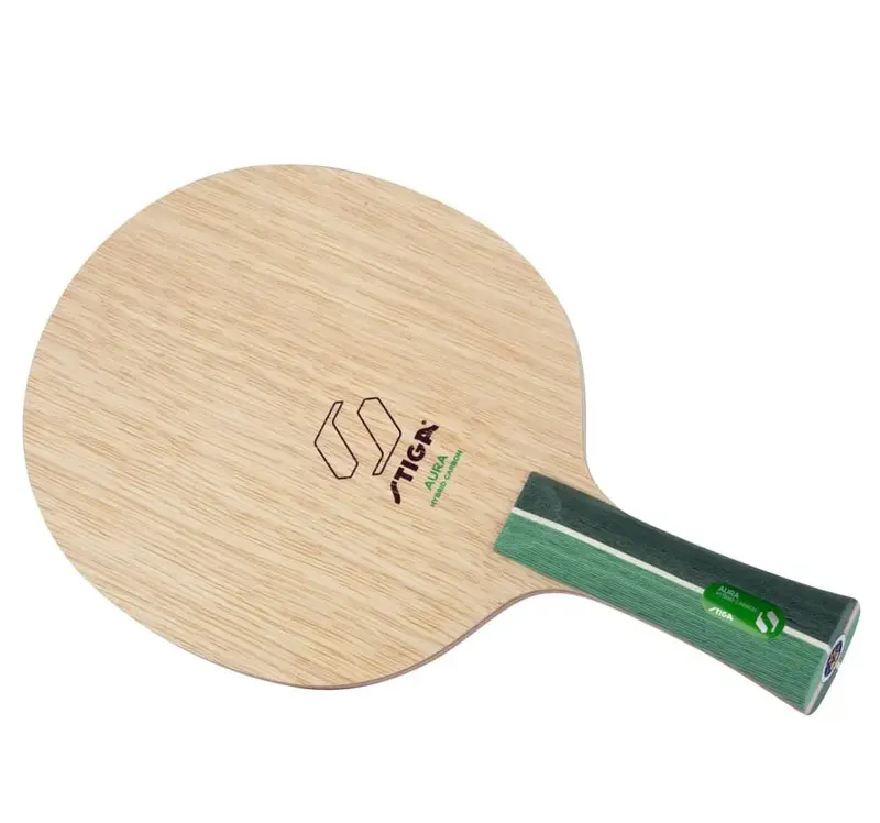 STIGA AURA Hybrid Carbon Table Tennis Blade - CCF Technology Pro Ping Pong Racket Base Plate for Speed & Control