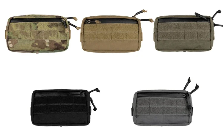 Airsoft EDC Pouch Tactical Multicam Molle Medical Pouch Combat Gear Multi-Purpose Transverse Storage Waist Bag
