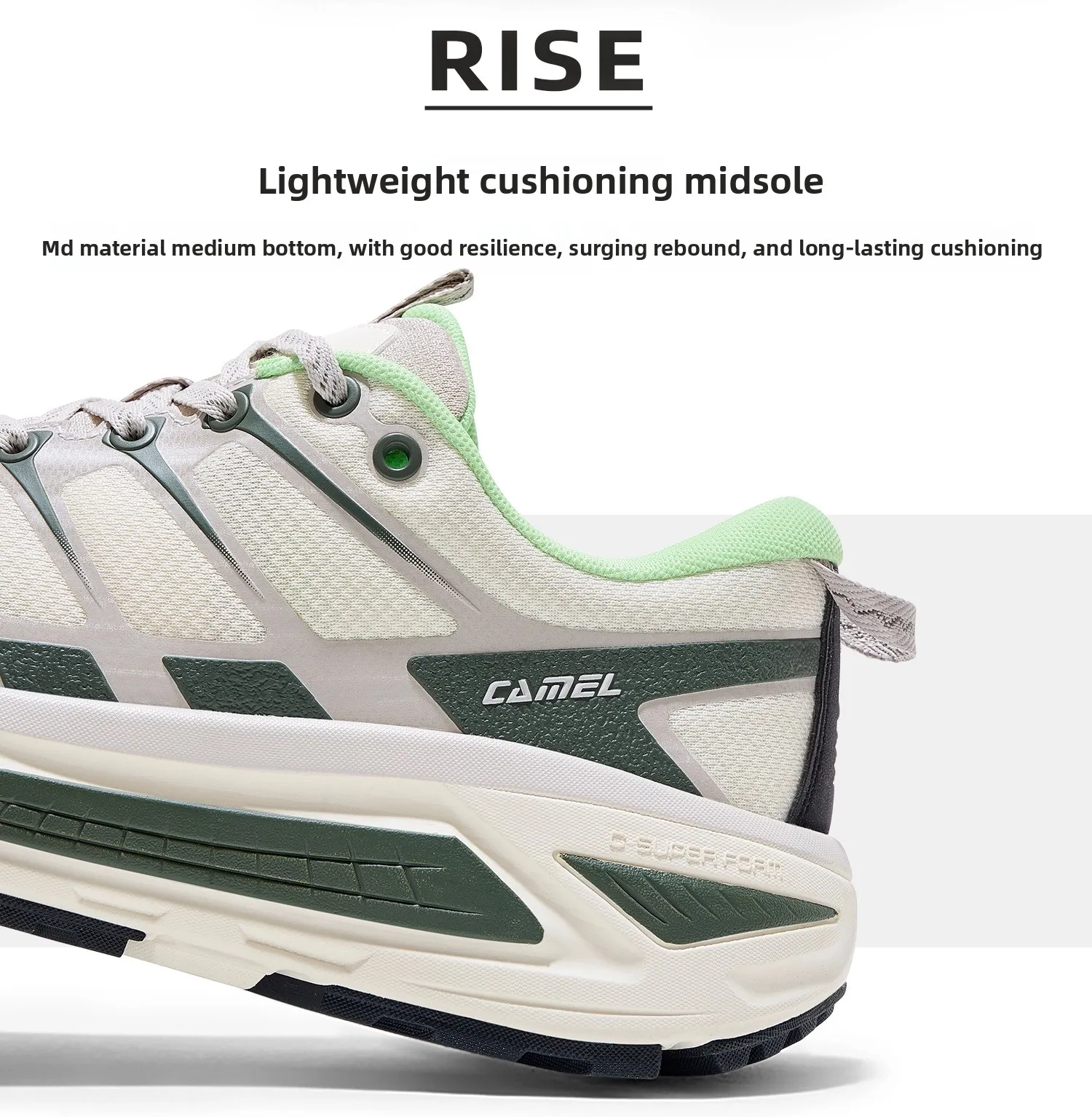 GOLDEN CAMEL Carbon Zero Sports Shoes Men's and Women's Lightweight Outdoor Casual Shoes Thick-soled Jogging Shoes for Men