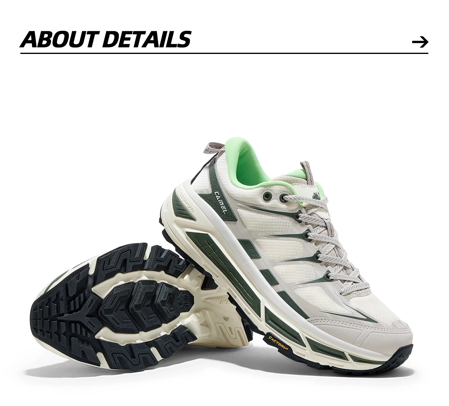 GOLDEN CAMEL Carbon Zero Sports Shoes Men's and Women's Lightweight Outdoor Casual Shoes Thick-soled Jogging Shoes for Men