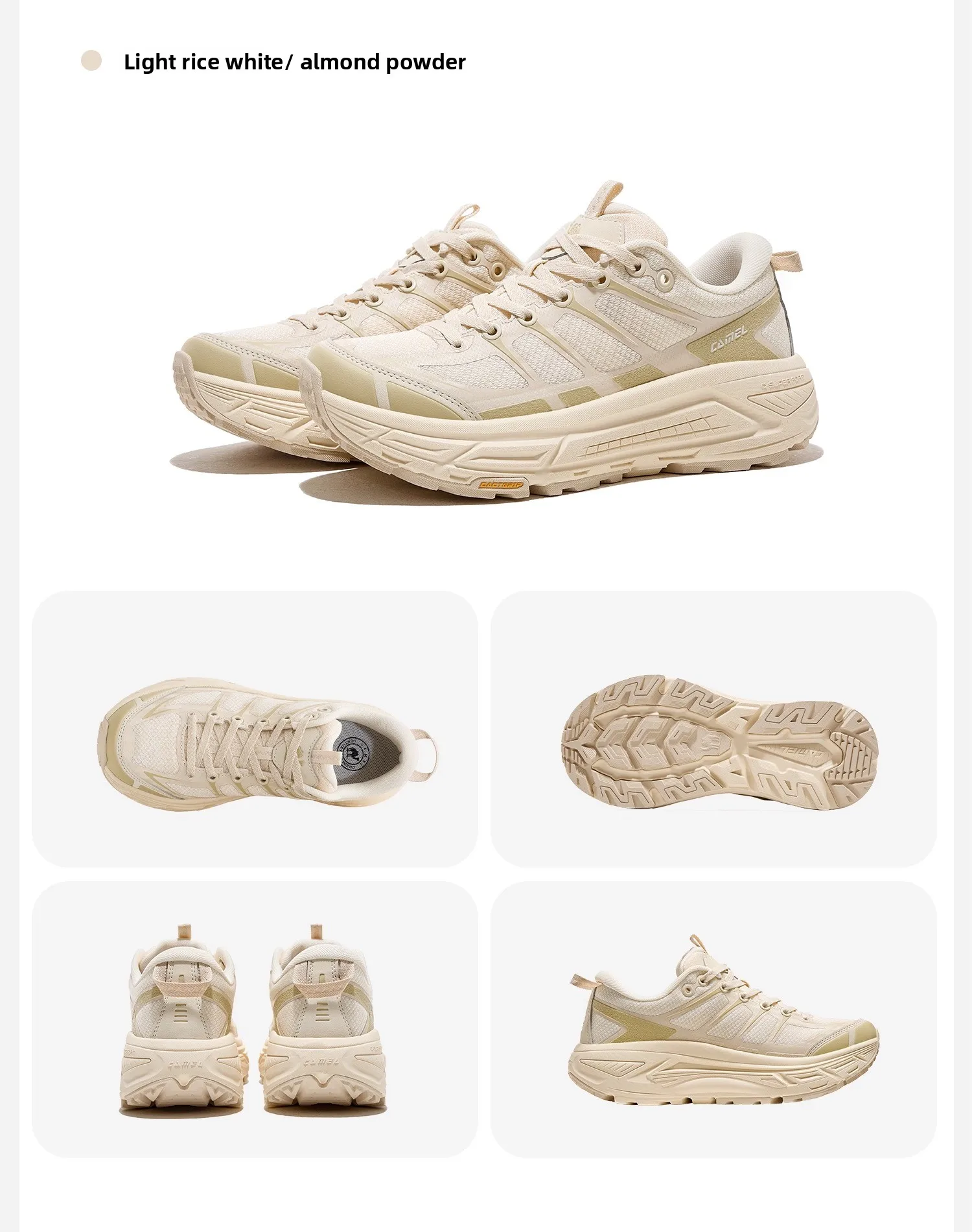 GOLDEN CAMEL Carbon Zero Sports Shoes Men's and Women's Lightweight Outdoor Casual Shoes Thick-soled Jogging Shoes for Men