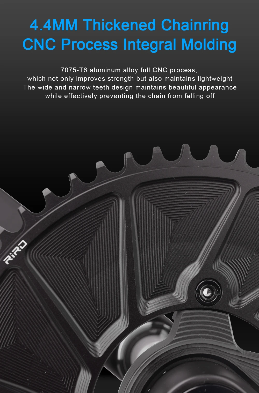 RIRO Road Bike Chainring for Shimano 105 R7000/8000/9100 110BCD bicycle chainring 46T 48T 50T 52T 54T 56T 58T Road Bicycle Crown