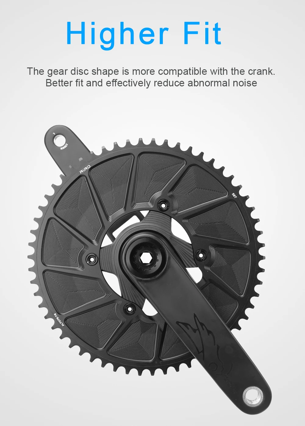 RIRO Road Bike Chainring for Shimano 105 R7000/8000/9100 110BCD bicycle chainring 46T 48T 50T 52T 54T 56T 58T Road Bicycle Crown
