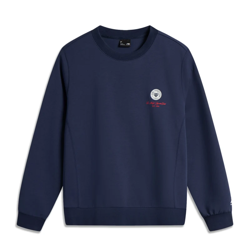 Li-Ning Women's Sports Style Sweatshirts Long Sleeve AT DRY BASE Comfortable Round Neck LiNing Leisure Pullover AWDV536