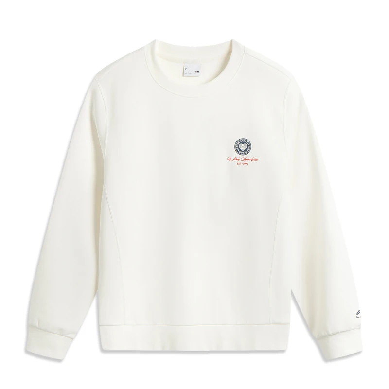 Li-Ning Women's Sports Style Sweatshirts Long Sleeve AT DRY BASE Comfortable Round Neck LiNing Leisure Pullover AWDV536