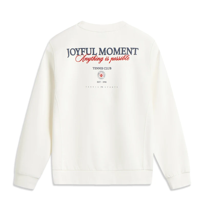 Li-Ning Women's Sports Style Sweatshirts Long Sleeve AT DRY BASE Comfortable Round Neck LiNing Leisure Pullover AWDV536