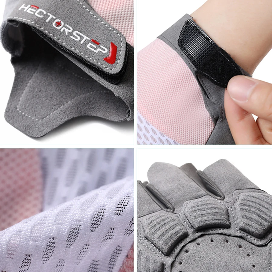 Bike Cycling Sports Gloves: Half Finger Bicycle Gloves for Men Women - Anti-Slip Exercise Workout Gloves for Gym Motorcycle