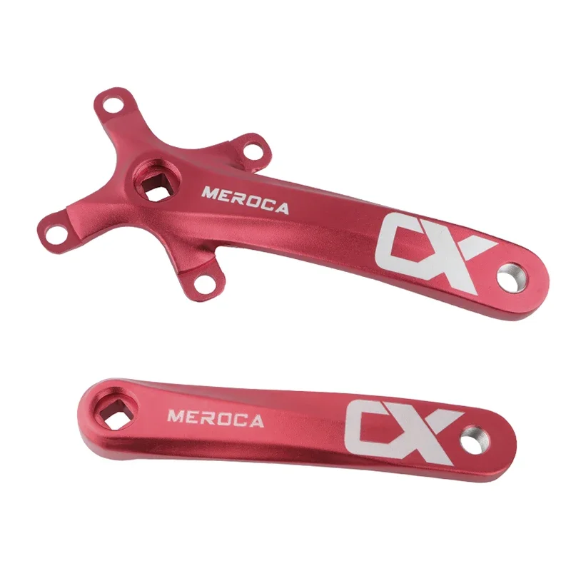 MEROCA Square taper crankset 104bcd Chainring 170mm MTB bicycle Square crank with 104 bcd Round narrow wide chainring