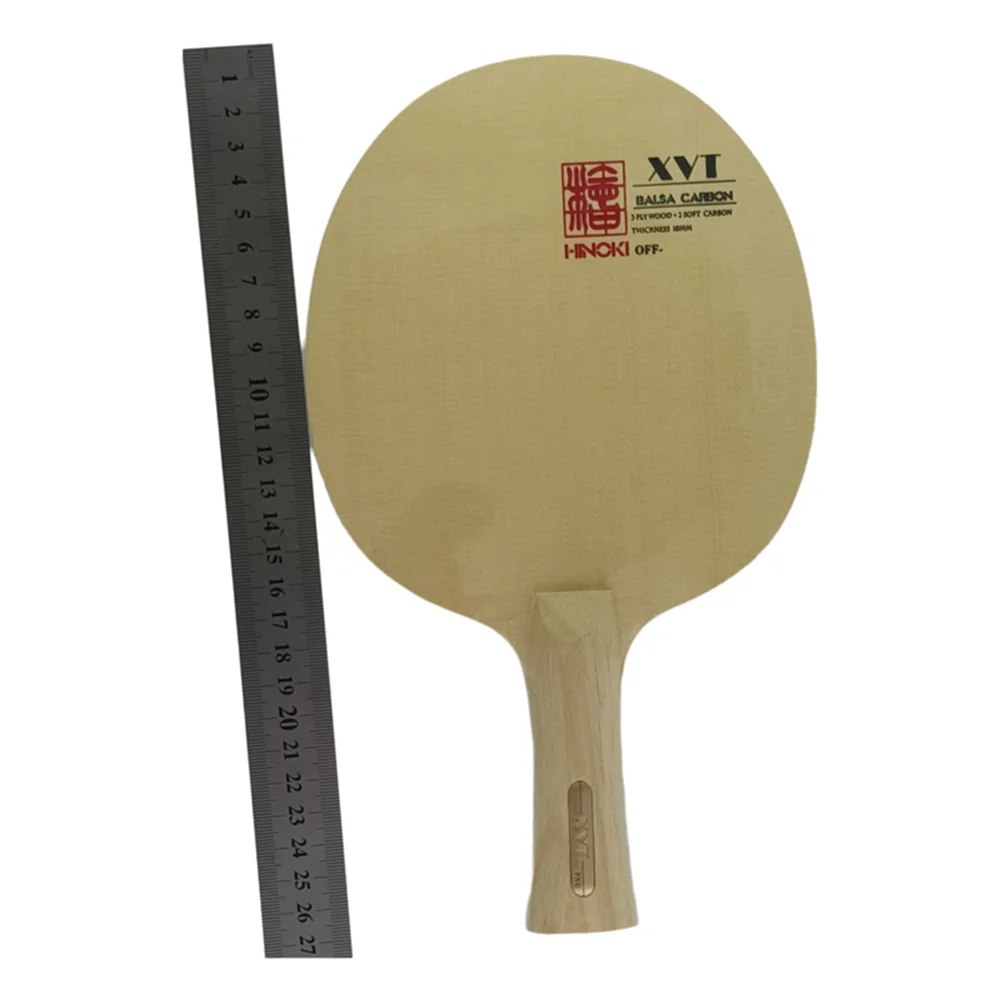 XVT Table Tennis Blade - Japanese Hinoki Face with Balsa Wood Core - 9.2mm Ultra-Light 73g - Powerful & Catapult-like Feel