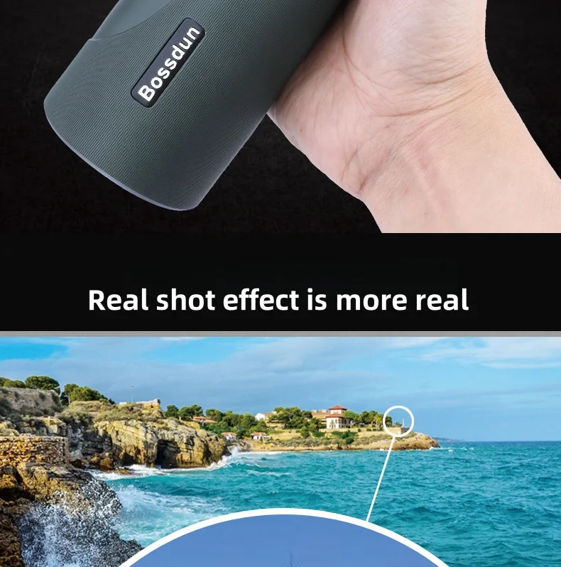 10-30x50 HD Zoom Monocular Telescope with Tripod & Phone Adapter - Powerful Long Range for Bird Watching, Hunting, Camping