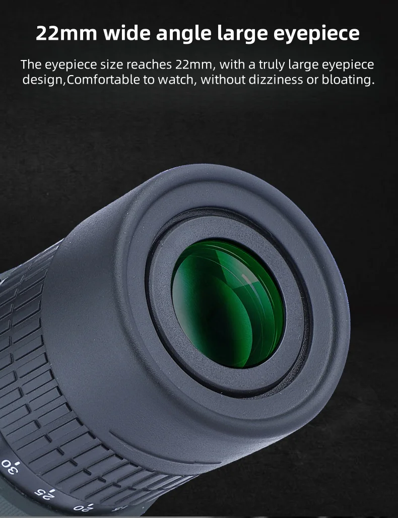10-30x50 HD Zoom Monocular Telescope with Tripod & Phone Adapter - Powerful Long Range for Bird Watching, Hunting, Camping