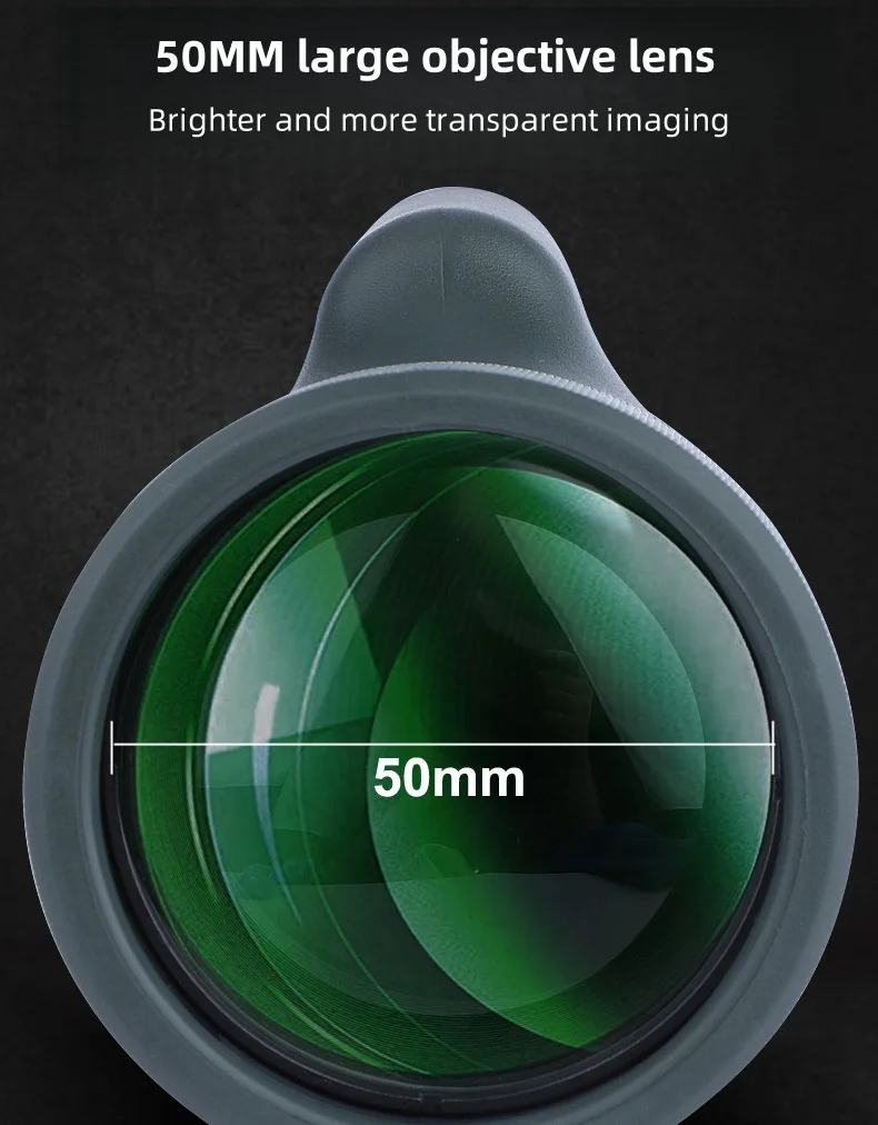 10-30x50 HD Zoom Monocular Telescope with Tripod & Phone Adapter - Powerful Long Range for Bird Watching, Hunting, Camping