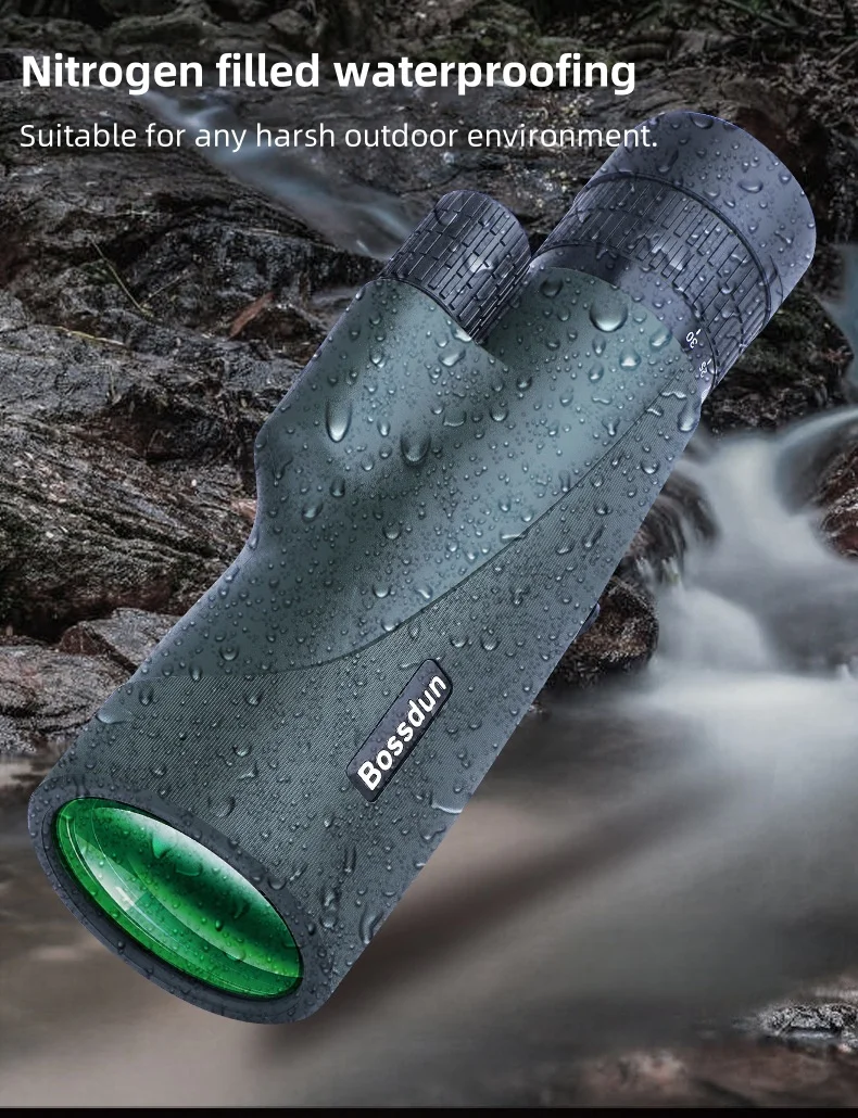 10-30x50 HD Zoom Monocular Telescope with Tripod & Phone Adapter - Powerful Long Range for Bird Watching, Hunting, Camping