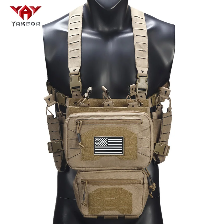YAKEDA Outdoor Equipment Hunting Chest Hanging with Multiple Miscellaneous Bags, Strong Quantitative Design