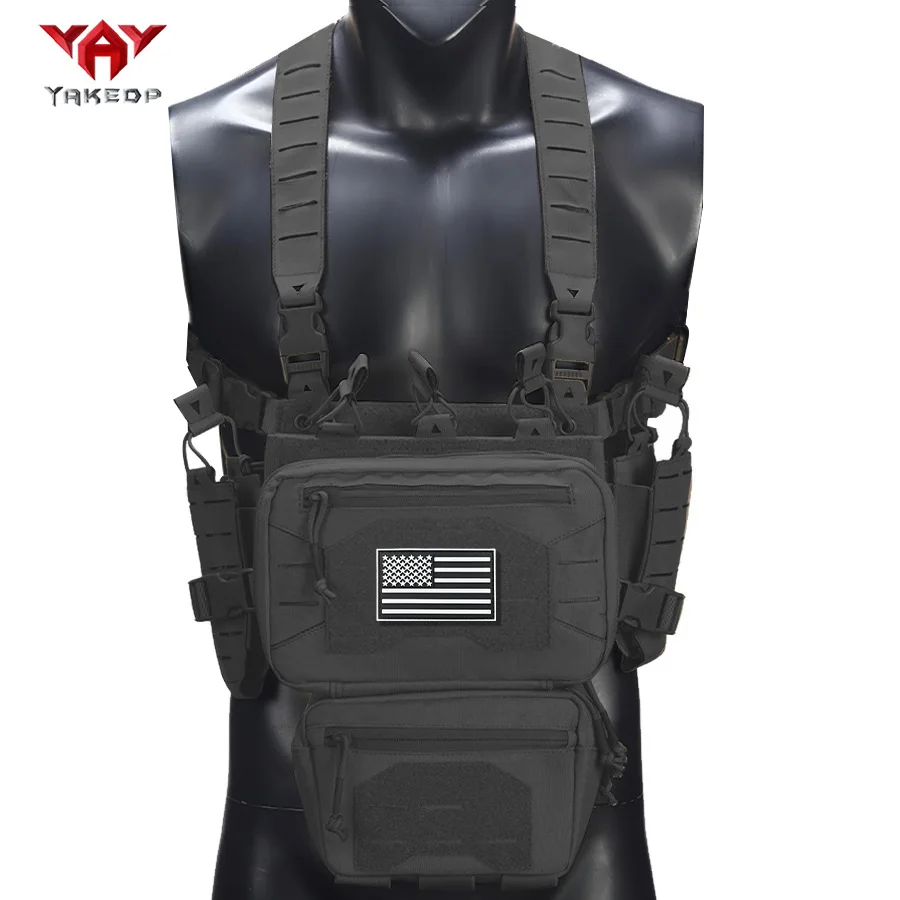 YAKEDA Outdoor Equipment Hunting Chest Hanging with Multiple Miscellaneous Bags, Strong Quantitative Design