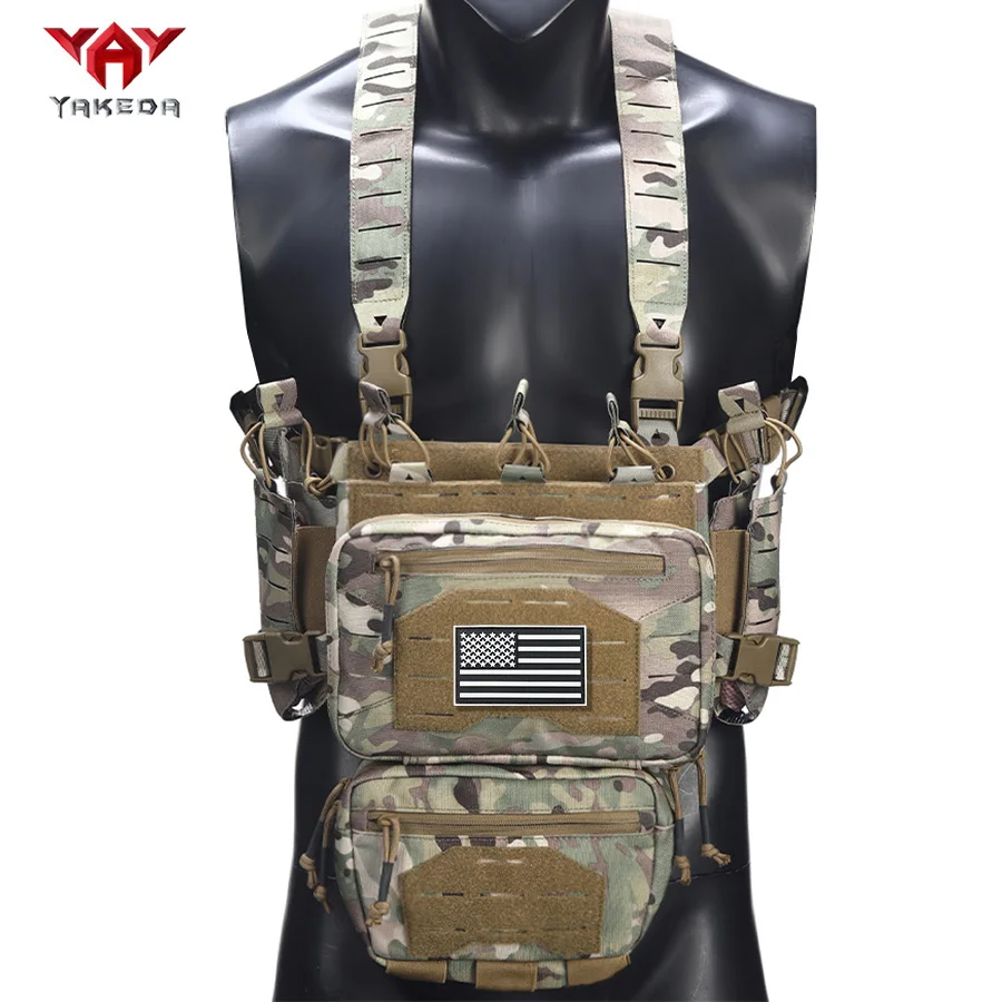 YAKEDA Outdoor Equipment Hunting Chest Hanging with Multiple Miscellaneous Bags, Strong Quantitative Design