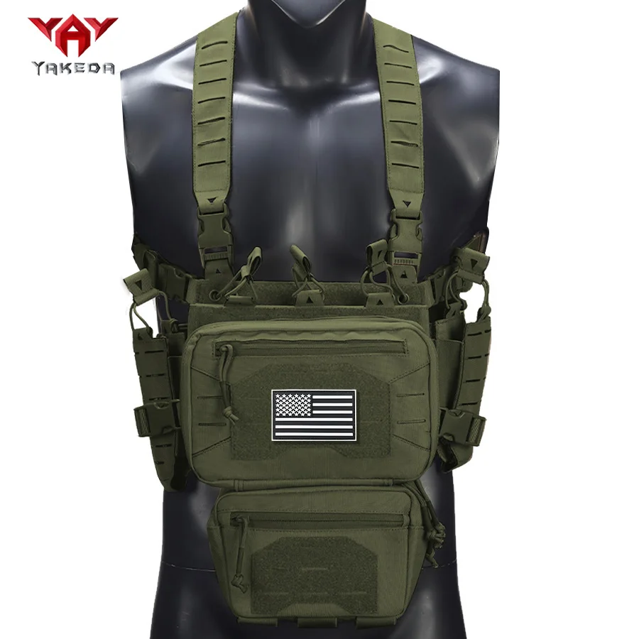YAKEDA Outdoor Equipment Hunting Chest Hanging with Multiple Miscellaneous Bags, Strong Quantitative Design