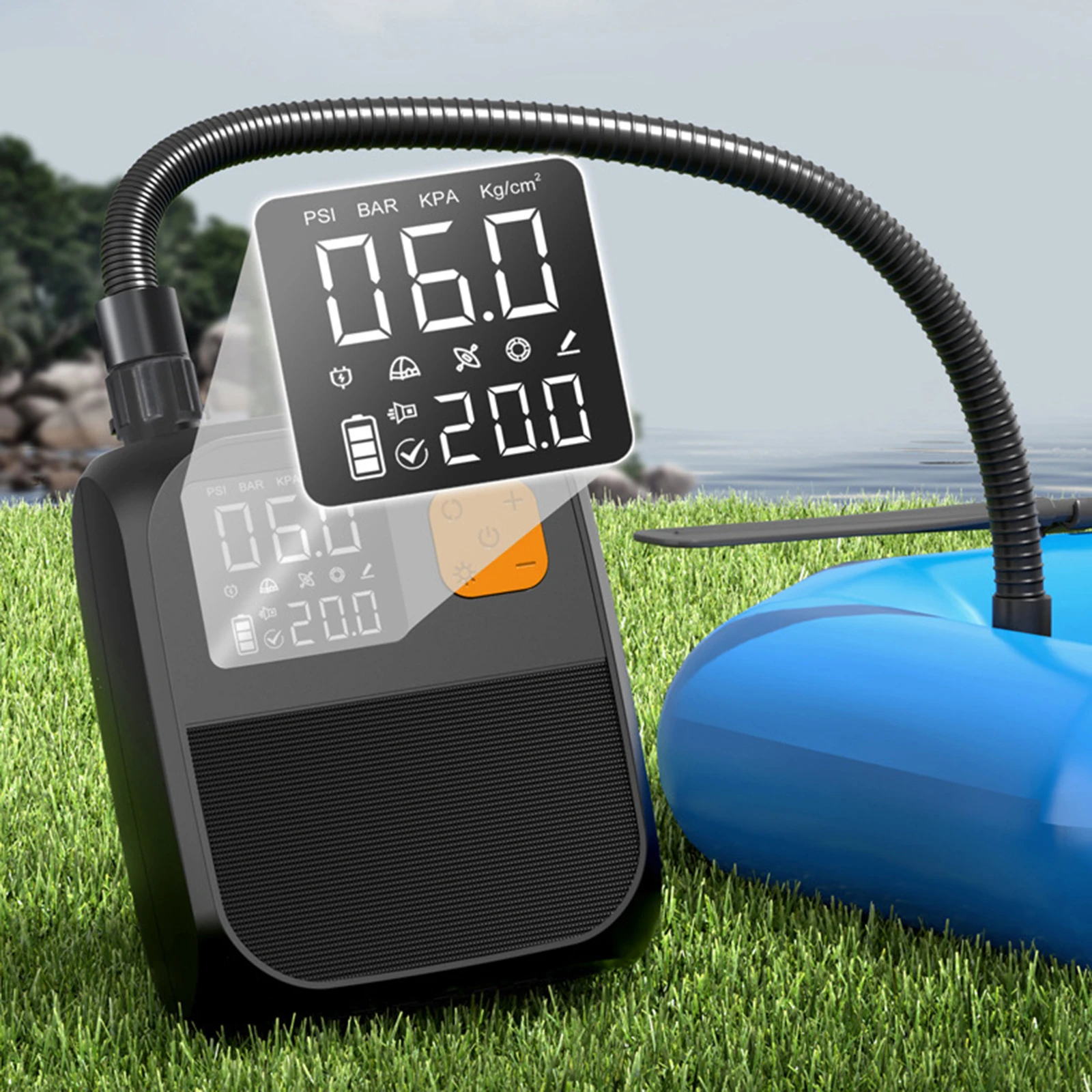 Electric Paddle Board Pump 25PSI SUP Pump Portable Electric Pump for Inflatable Stand Up Paddle Board Kayaks Boats