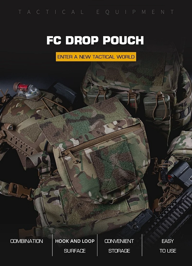 Hunting Vest Fanny Pack Belly Bag Plate Carriers Pocket FCPC V5 Chest Rig Drop Pouch Hook Loop Upgrade Accessories Sub Package