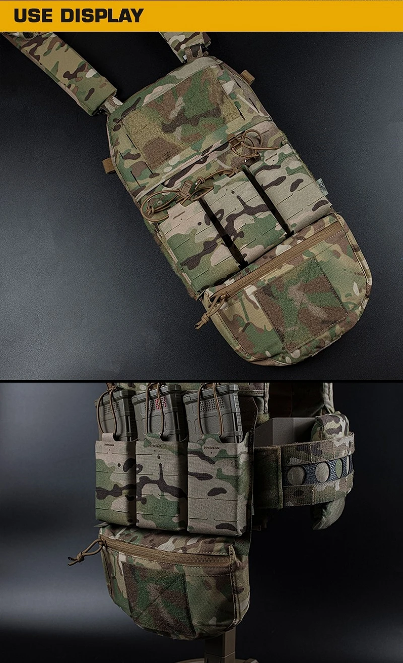 Hunting Vest Fanny Pack Belly Bag Plate Carriers Pocket FCPC V5 Chest Rig Drop Pouch Hook Loop Upgrade Accessories Sub Package