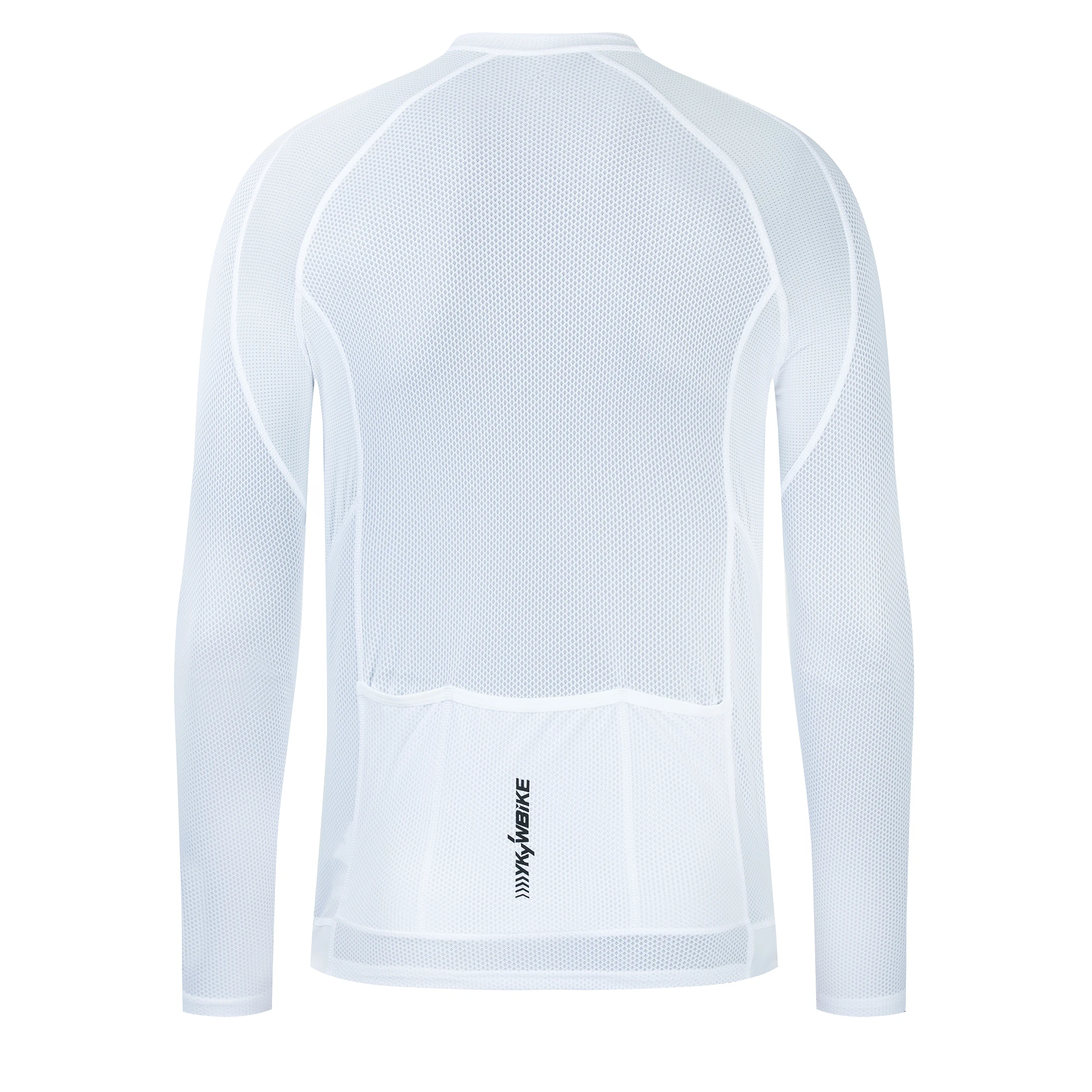 YKYWBIKE Men's Cycling Shirt Casual Road Bike Training Jersey Long Sleeve Partial Zipper Breathable MTB Shirt