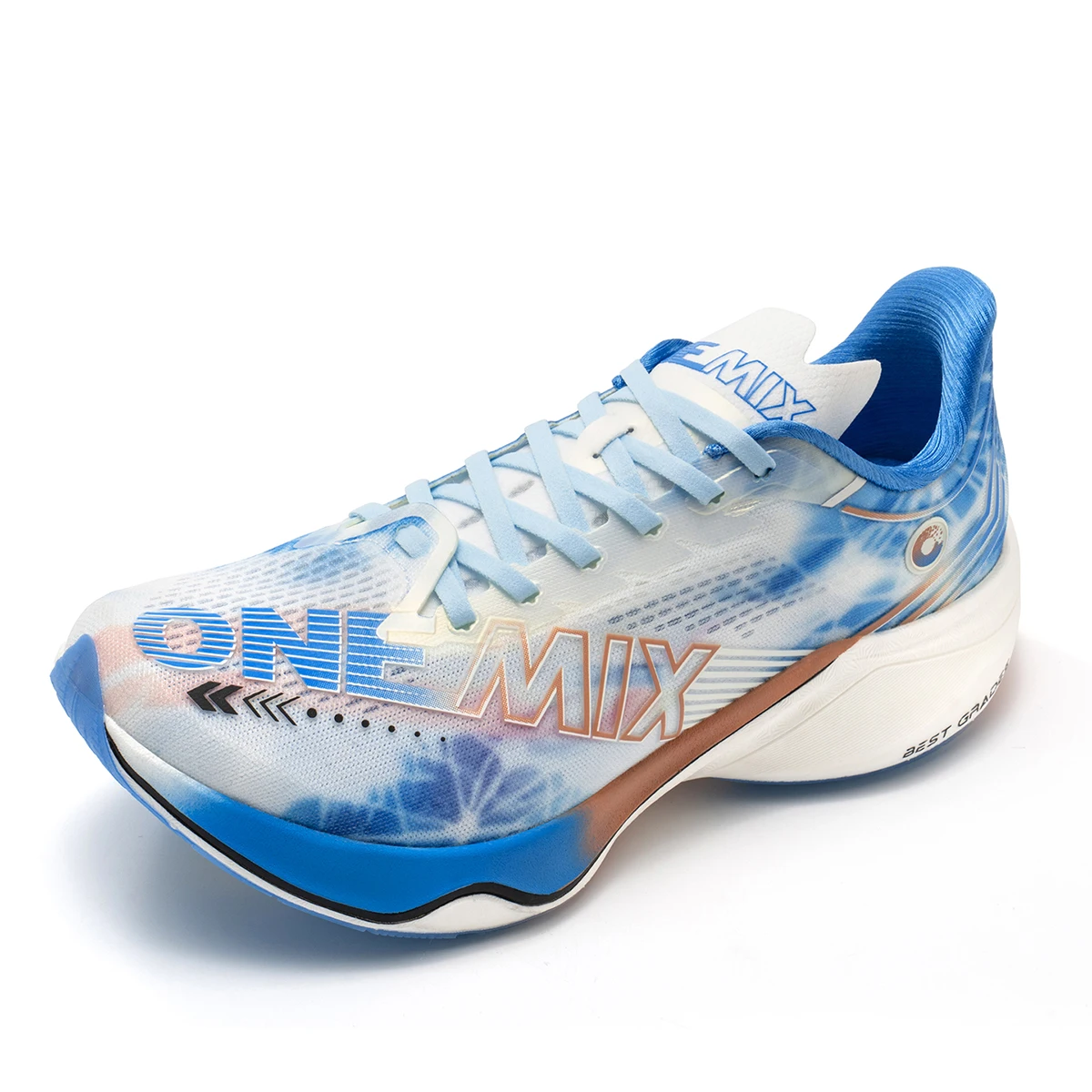 ONEMIX Nylon Carbon Plate Racing Running Training Shoes Men Full-length Shock Absorption Sports Carbon Plate Walking Sneakers