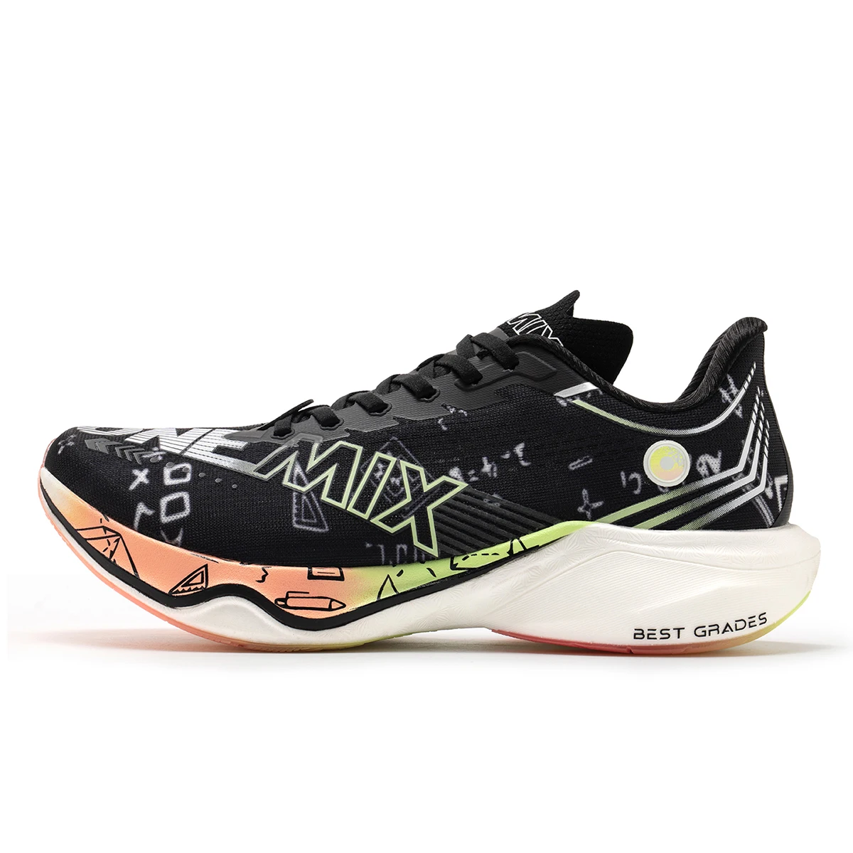 ONEMIX Nylon Carbon Plate Racing Running Training Shoes Men Full-length Shock Absorption Sports Carbon Plate Walking Sneakers