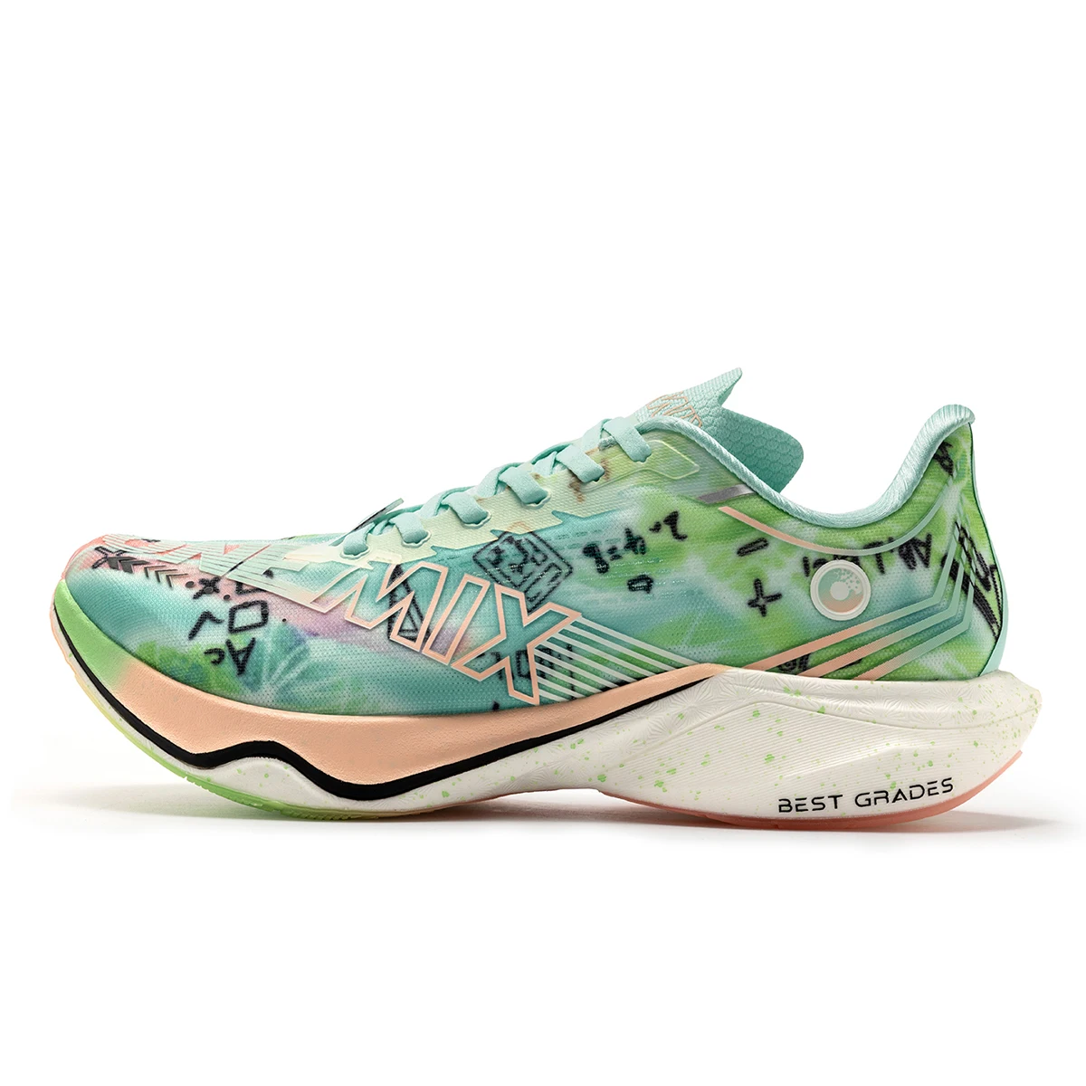 ONEMIX Nylon Carbon Plate Racing Running Training Shoes Men Full-length Shock Absorption Sports Carbon Plate Walking Sneakers