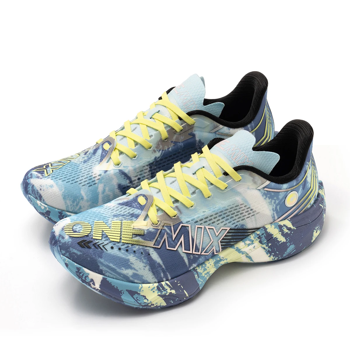 ONEMIX Nylon Carbon Plate Racing Running Training Shoes Men Full-length Shock Absorption Sports Carbon Plate Walking Sneakers