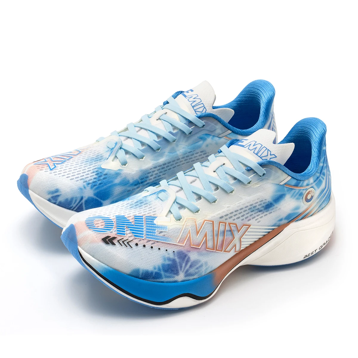 ONEMIX Nylon Carbon Plate Racing Running Training Shoes Men Full-length Shock Absorption Sports Carbon Plate Walking Sneakers