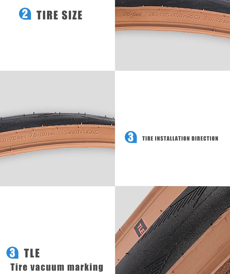 Schwalbe ONE 700x25C 28C Road Bike 700C Tubeless Folding Tire Brown Edge Puncture-resistant Bicycle Tire 