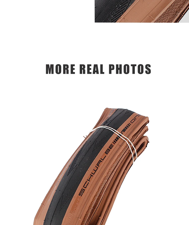 Schwalbe ONE 700x25C 28C Road Bike 700C Tubeless Folding Tire Brown Edge Puncture-resistant Bicycle Tire 