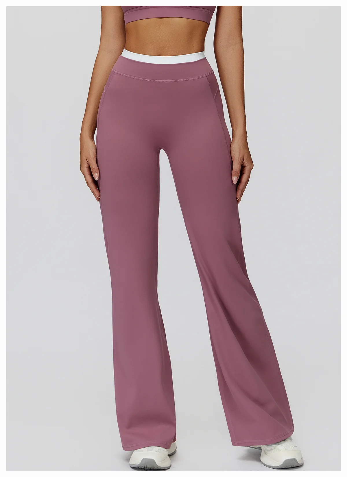 Gym Fitness Bell-Bottoms Yoga Pants Sports Flared Leggings Breathable Latin Dance Pants Female Casual Sports Pants Trousers