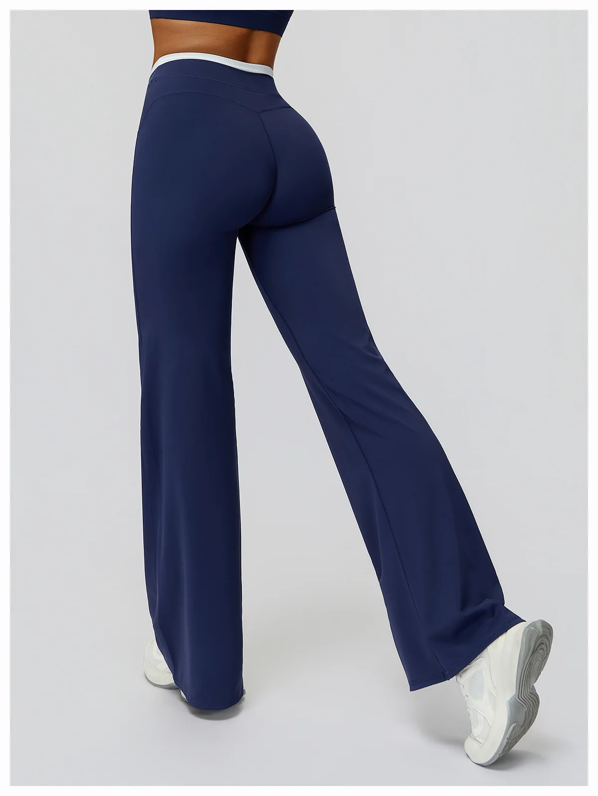 Gym Fitness Bell-Bottoms Yoga Pants Sports Flared Leggings Breathable Latin Dance Pants Female Casual Sports Pants Trousers