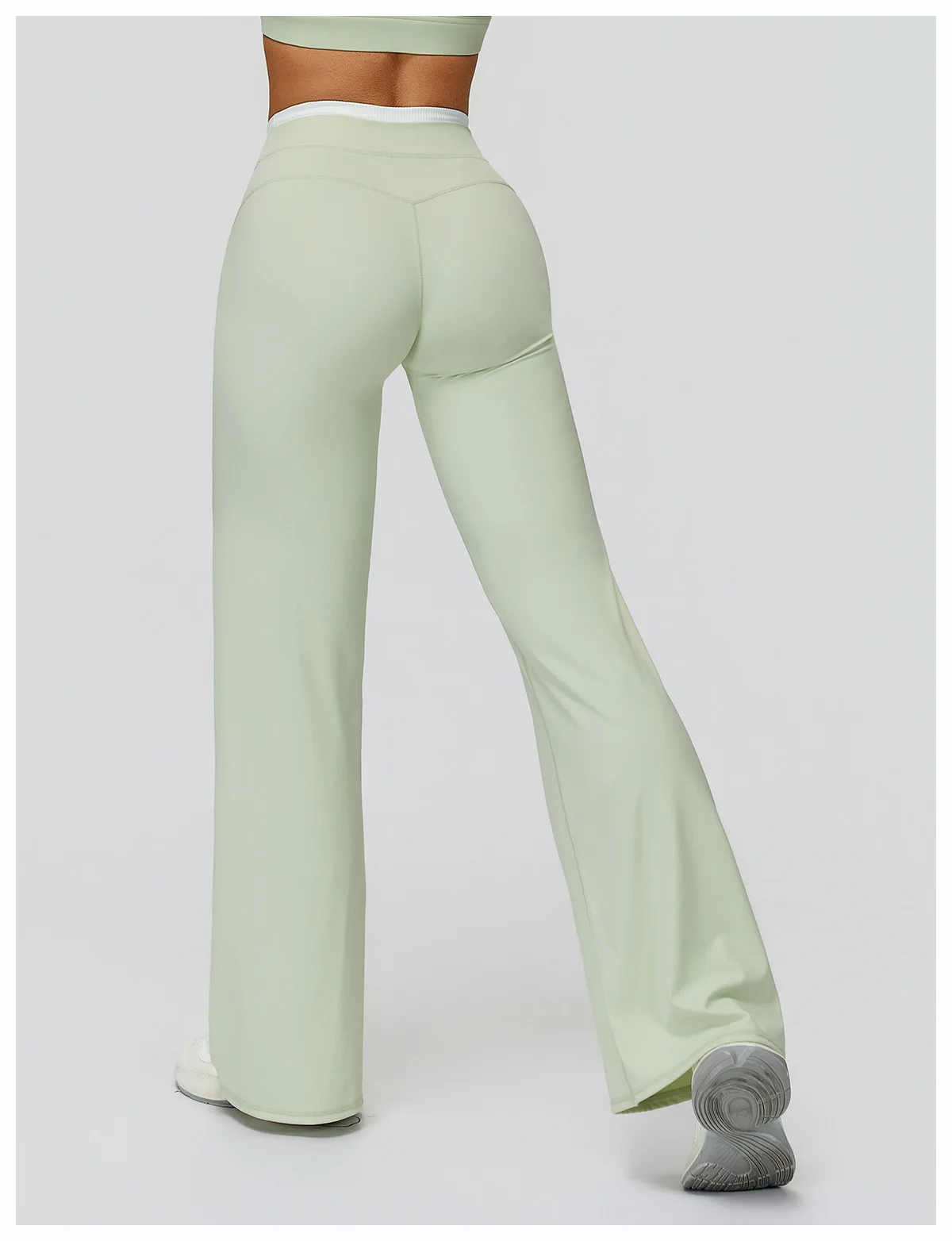 Gym Fitness Bell-Bottoms Yoga Pants Sports Flared Leggings Breathable Latin Dance Pants Female Casual Sports Pants Trousers