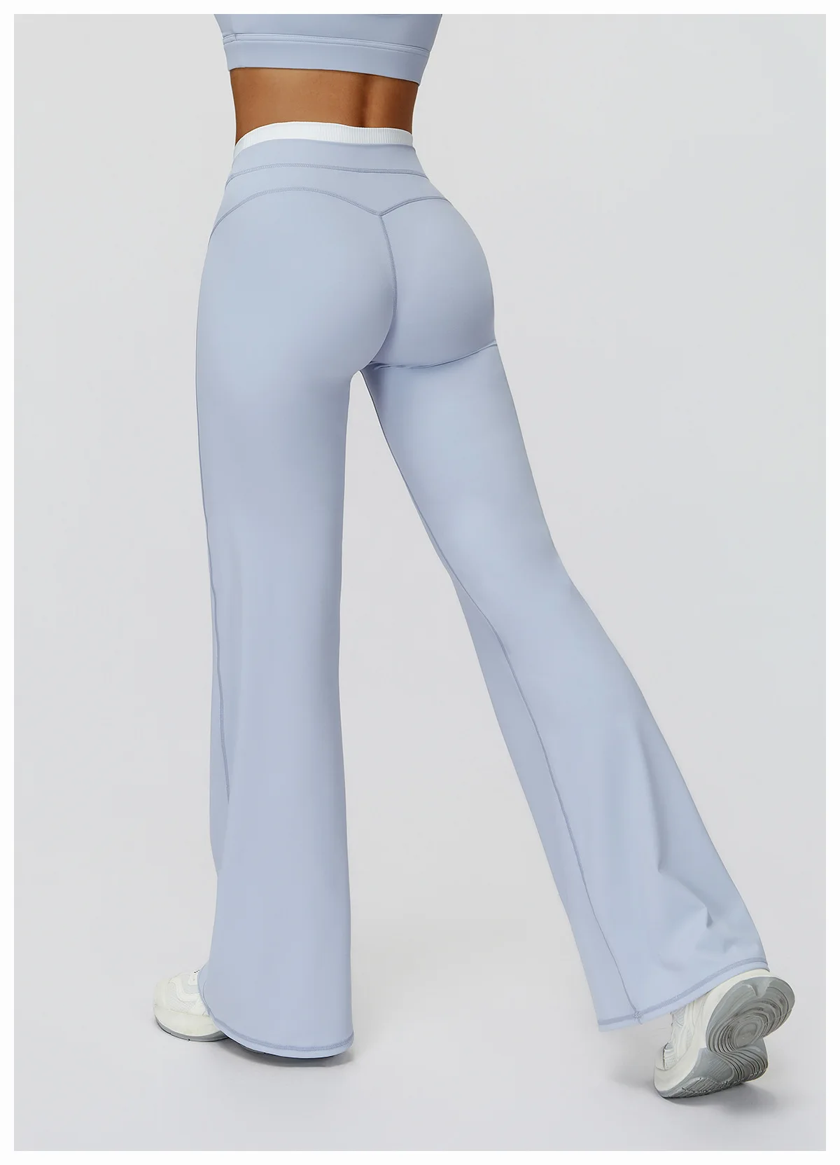Gym Fitness Bell-Bottoms Yoga Pants Sports Flared Leggings Breathable Latin Dance Pants Female Casual Sports Pants Trousers