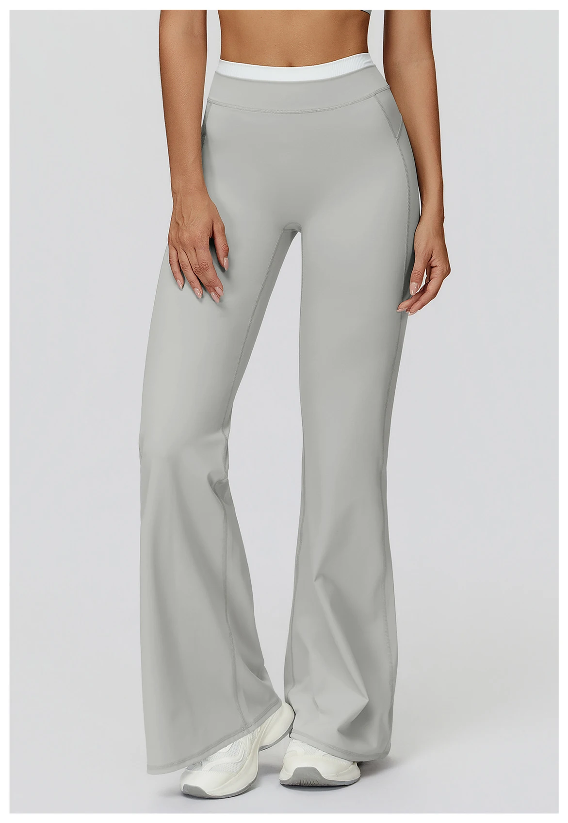 Gym Fitness Bell-Bottoms Yoga Pants Sports Flared Leggings Breathable Latin Dance Pants Female Casual Sports Pants Trousers