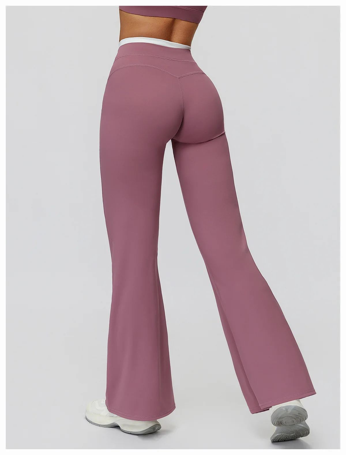 Gym Fitness Bell-Bottoms Yoga Pants Sports Flared Leggings Breathable Latin Dance Pants Female Casual Sports Pants Trousers