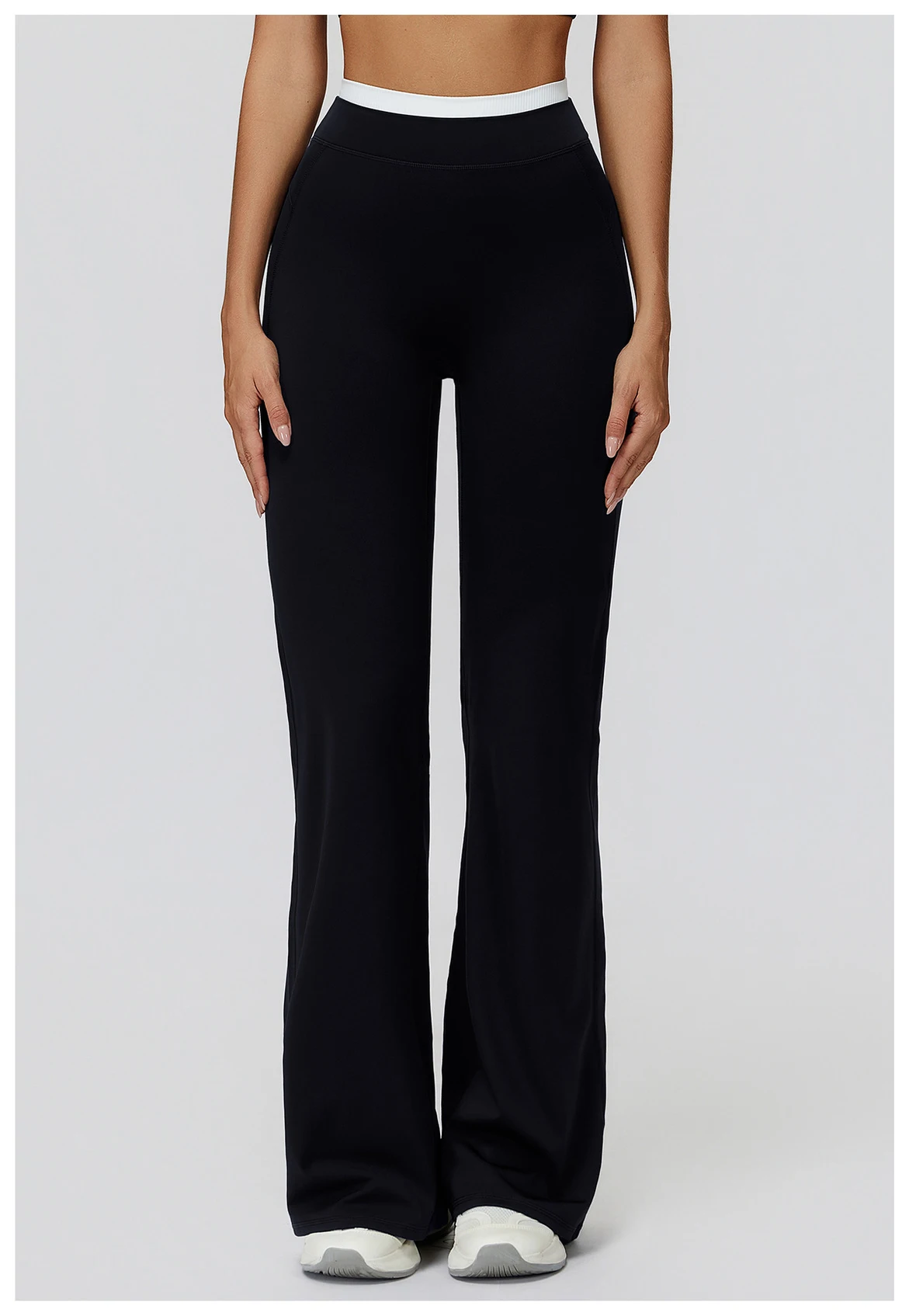 Gym Fitness Bell-Bottoms Yoga Pants Sports Flared Leggings Breathable Latin Dance Pants Female Casual Sports Pants Trousers