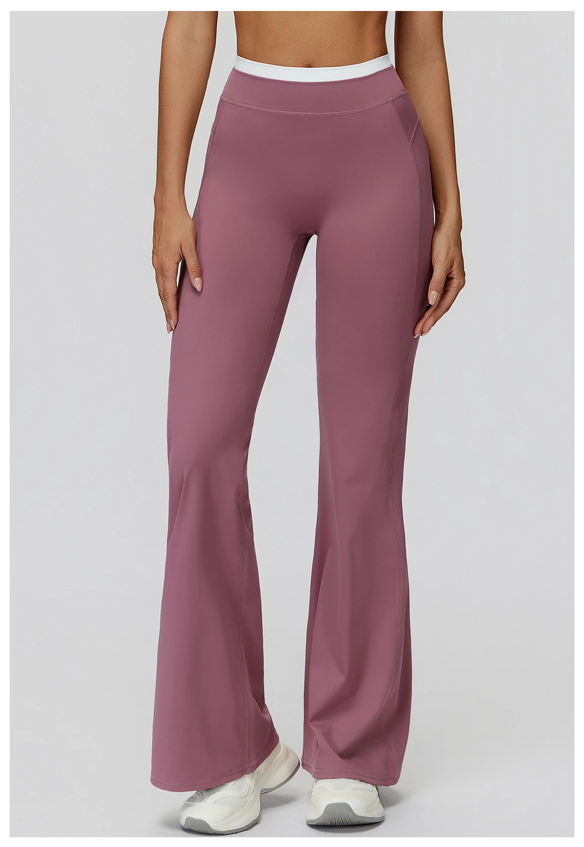 Gym Fitness Bell-Bottoms Yoga Pants Sports Flared Leggings Breathable Latin Dance Pants Female Casual Sports Pants Trousers