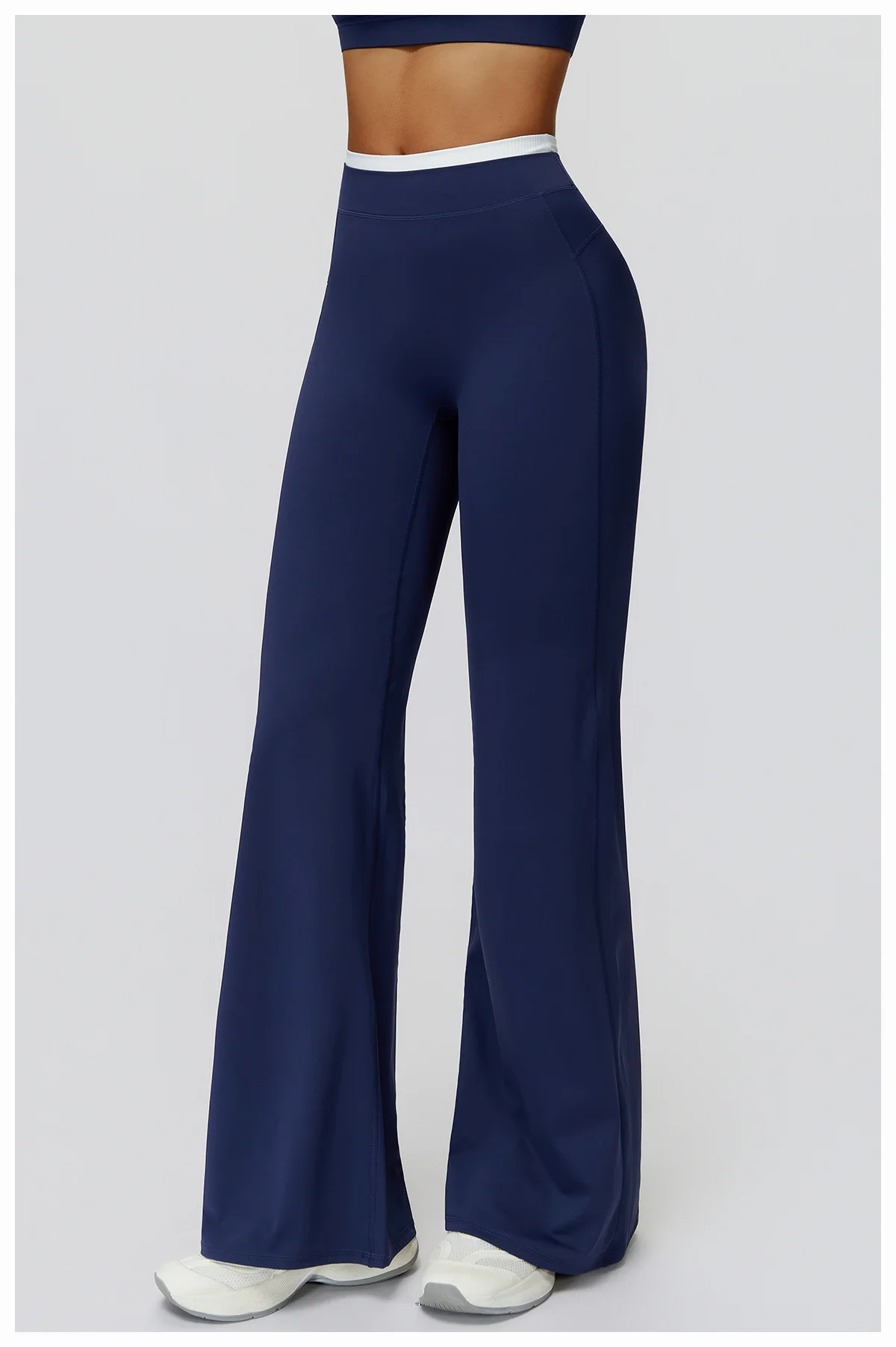 Gym Fitness Bell-Bottoms Yoga Pants Sports Flared Leggings Breathable Latin Dance Pants Female Casual Sports Pants Trousers