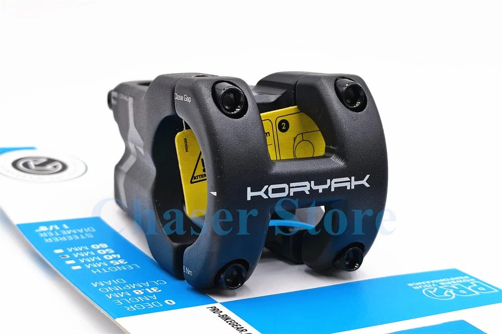 PRO KORYAK MTB Stem 0 Degrees Mountain Bike Fit 31.8mm KORYAK 3FIVE 35mm