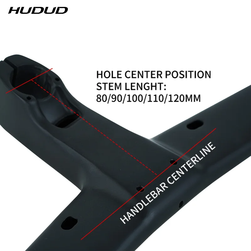 HUDUD Arc Road Bike Full Carbon Fiber Ultra-Light T800 Aerodynamic Internal Cable Routing Integrated Handlebar 360g