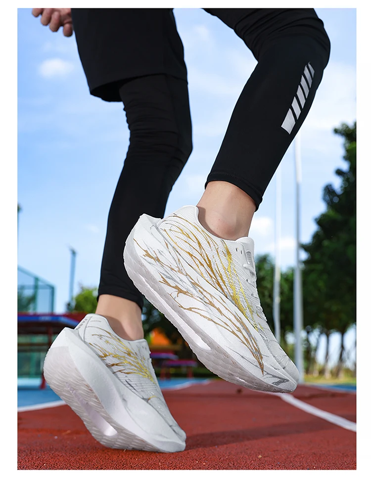 New Marathon Running Shoes Men Women Road Jogging Supercritical E-TPU Cushioning Sports Training Shoes Mesh Light Comfy Sneakers