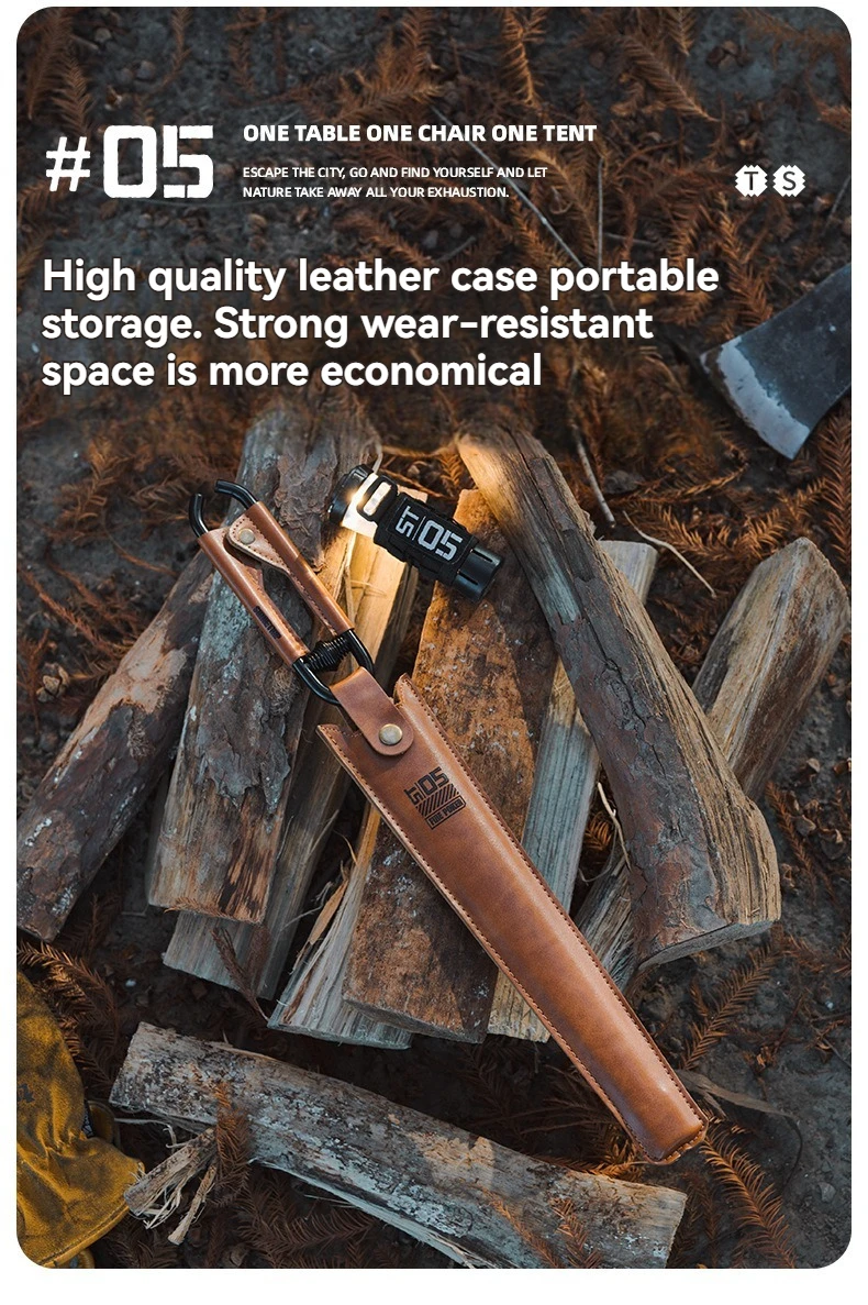Shine Trip Barbecue Clip Lightweight Portable Carbon Steel Picnic Anti-Scalding Thick Fire Tongs for Outdoor Cooking
